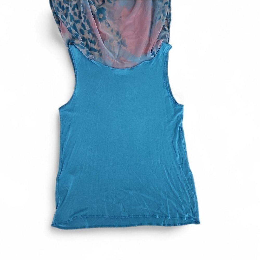 Italian Silk Poncho Top Tank Set Gigi Moda Made in Italy Resort Blouse Sz S - Picture 8 of 16